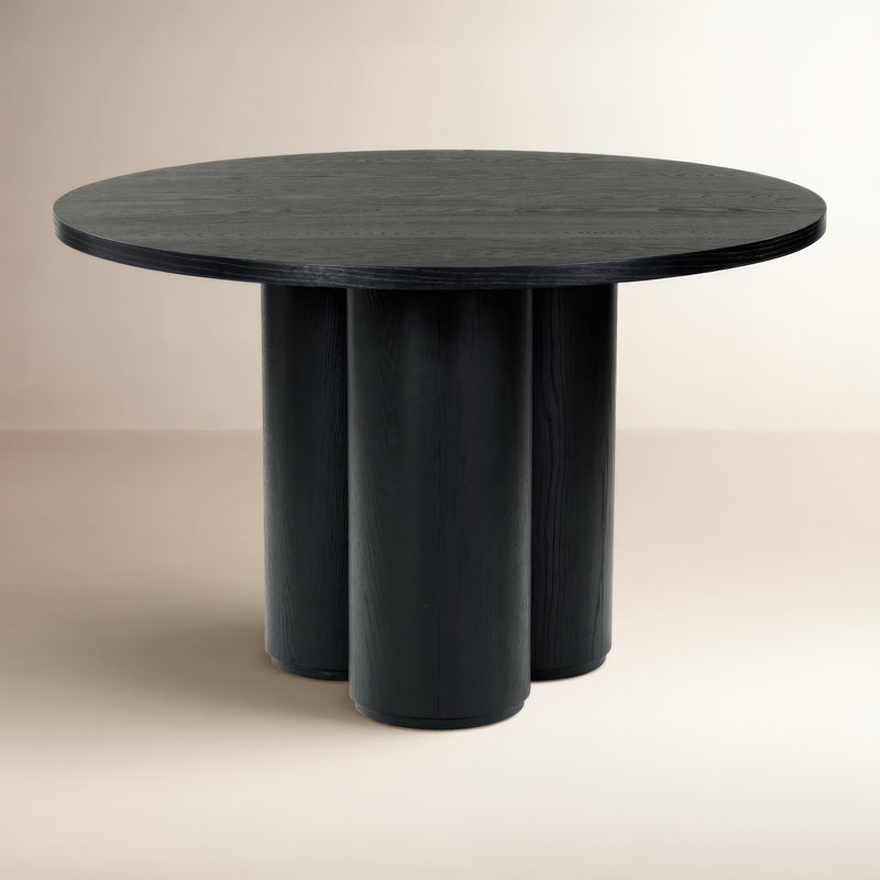 Table de salle à manger Pompano, Noir, noir, noir, noir