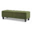 Spacieux banc de rangement avec repose-pieds Boucle vert pour les espaces de vie