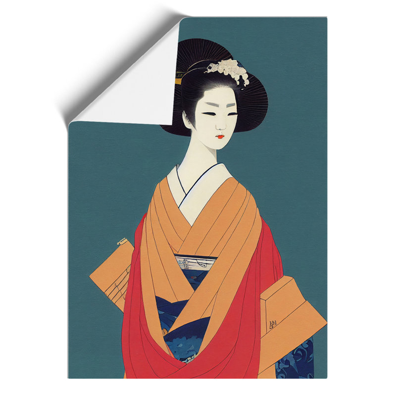 Traditional Geisha No.5 - Wall Art, 42cm H x 29.7cm W, Paper, No Matte