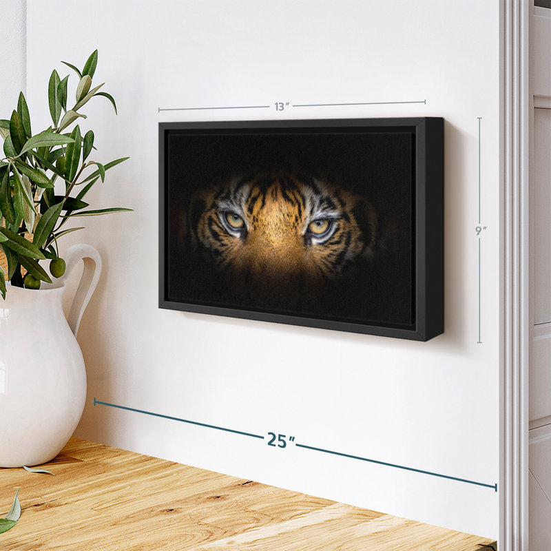Animal «Fierce Eyes Tiger», reproduction sur toile, H 9 po x l 13 po