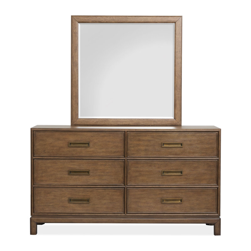 Commode à double tiroir avec miroir de paysage Ivanhoe