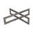 Modern Abstract Metal Sculpture - Contemporary Geometric Accent Decor Featuring Angular Intersecting Rectangles in Cast Aluminum and Stone for Bold Dimensional Display Art-277192916
