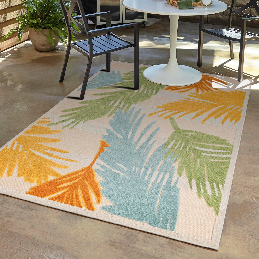 Floral Indoor / Outdoor Rug Rugs.com Rug