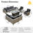 Daltry 11 Piece Outdoor Wicker Conversation Sets With Fire Pit Table and Coffee Table With built-in lights-71144900