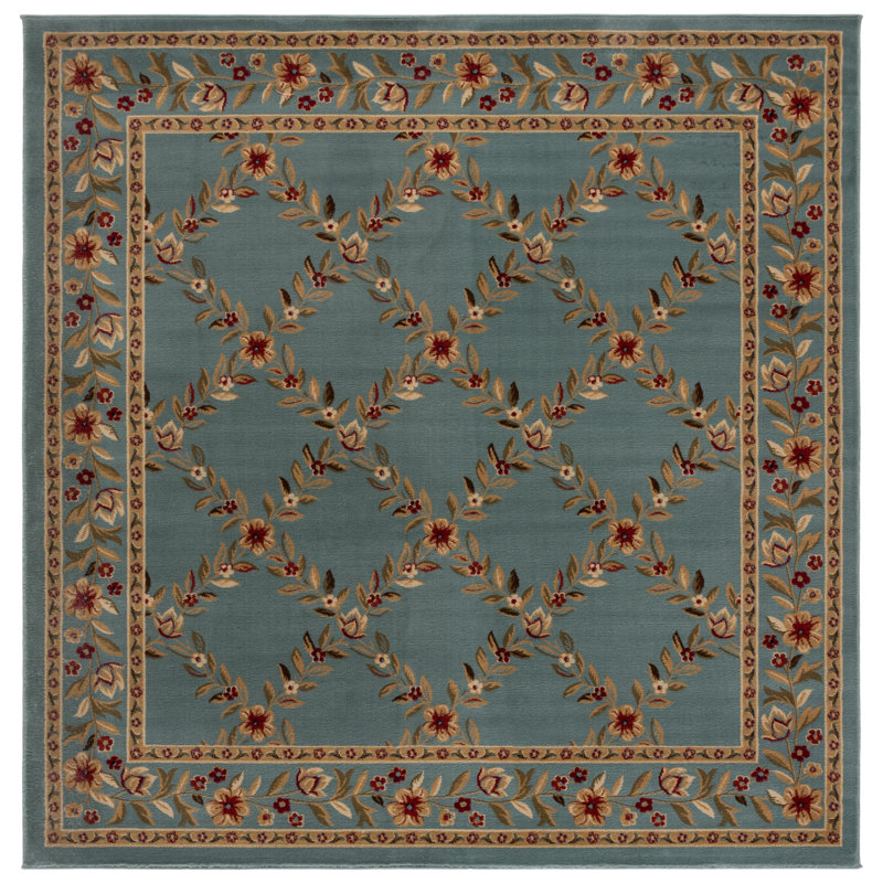 Klose Performance Floral Rug, Square 6'7"