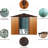 Coffee 8ft X 10ft Outdoor Metal Shed With Robust Foundation - Galvanized Steel Build, Punched Vents For Circulation, Padlockable Sliding Door, Simple Assembly Handbook Storage In Well-ventilated-118124267-118124266