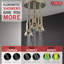 Luminaire suspendu avec pomme de douche à pluie double H2Okinetic®-37805572