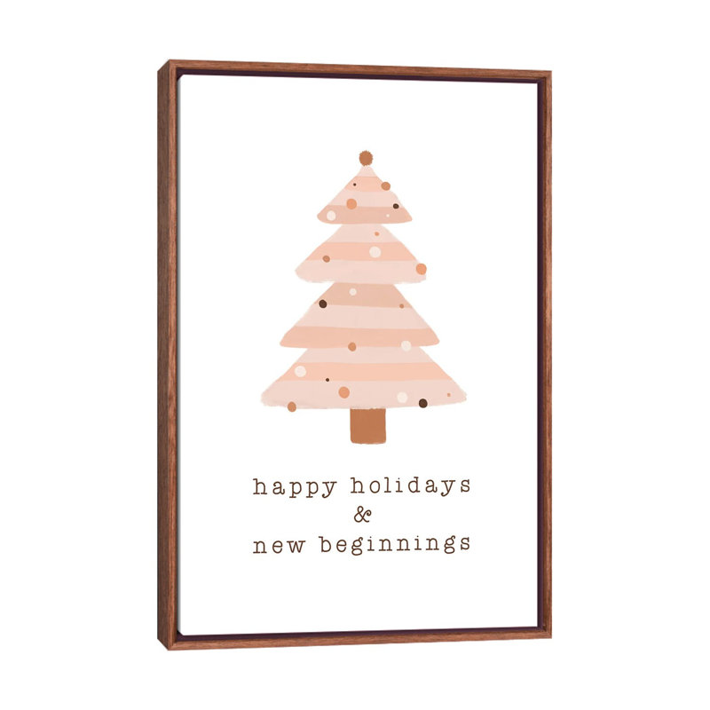 « Happy Holidays & New commencements » par Orara studio, reproduction d’art, H 60 po x l 40po x P 1,5 po, Pas de tapis