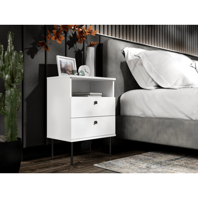 50cm W Laminate Bedside Table