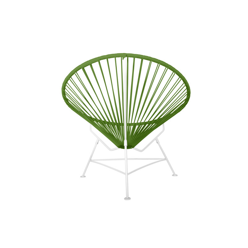 Innit Indoor Handmade Lounge Chair, Cactus/White