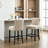 27.5'' Upholstered Bar Counter Stool with Solid Wood Frame(Set of 2)-79027220