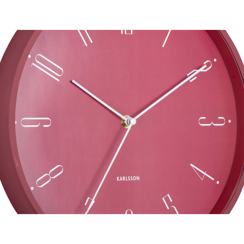 Iron Wall Clock, Red