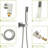 Ceiling Mounted Shower 16" Rainfall Head, Waterfall Spout, Handheld With Adjustable Water Flow Yes Mount Shower:  Tub-117060415