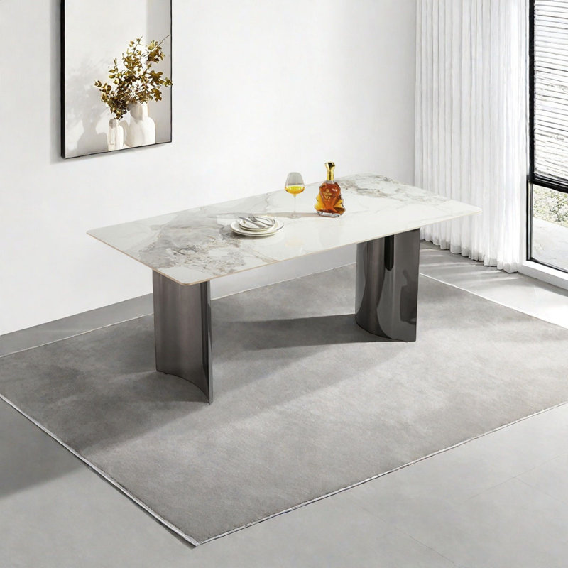 Table de salle à manger Modern, H 29,1 po x L 55,1 po x l 31,5 po
