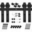 I Shape Heavy Duty Standard Double Track Barn Door Hardware Kit-50869209