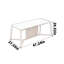Bureau industriel en bois d'orme massif