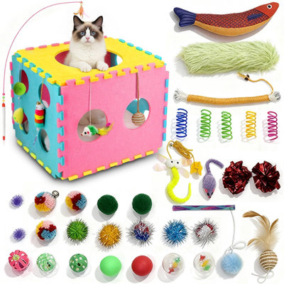 Cat Houses with 40 Cat Toys