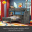 Lit superposé simple au dessus d'un lit double Kahir Kids-659514358