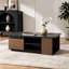 Table basse extensible, table basse en bois réglable en longueur avec 2 tiroirs de rangement pour le salon, grande table centrale rectangulaire longue
