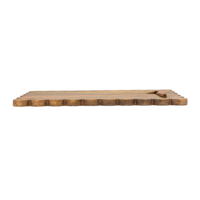 Planche à fromage en bois de manguier avec couteau incrusté