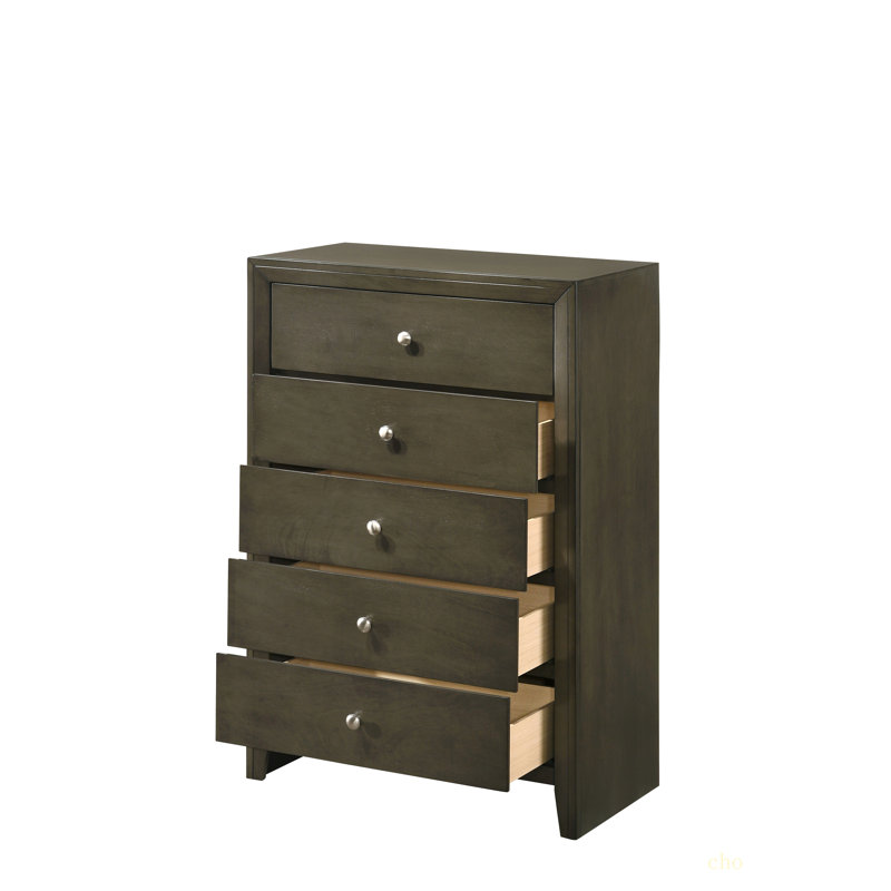 Commode à finition grise
