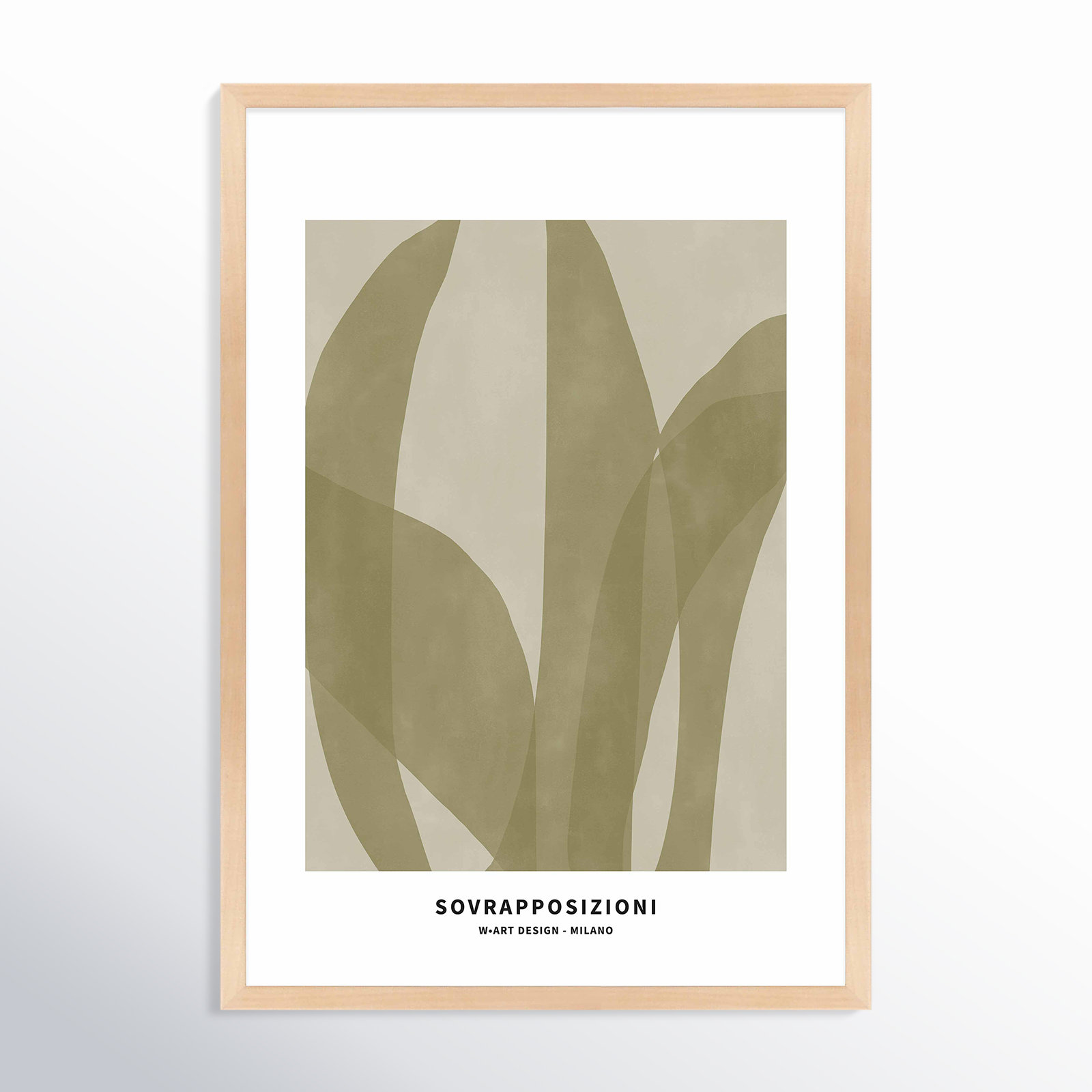 Zabini "Marine Flora 3" Print, Maple, 50" H x 35" W x 1.25" D