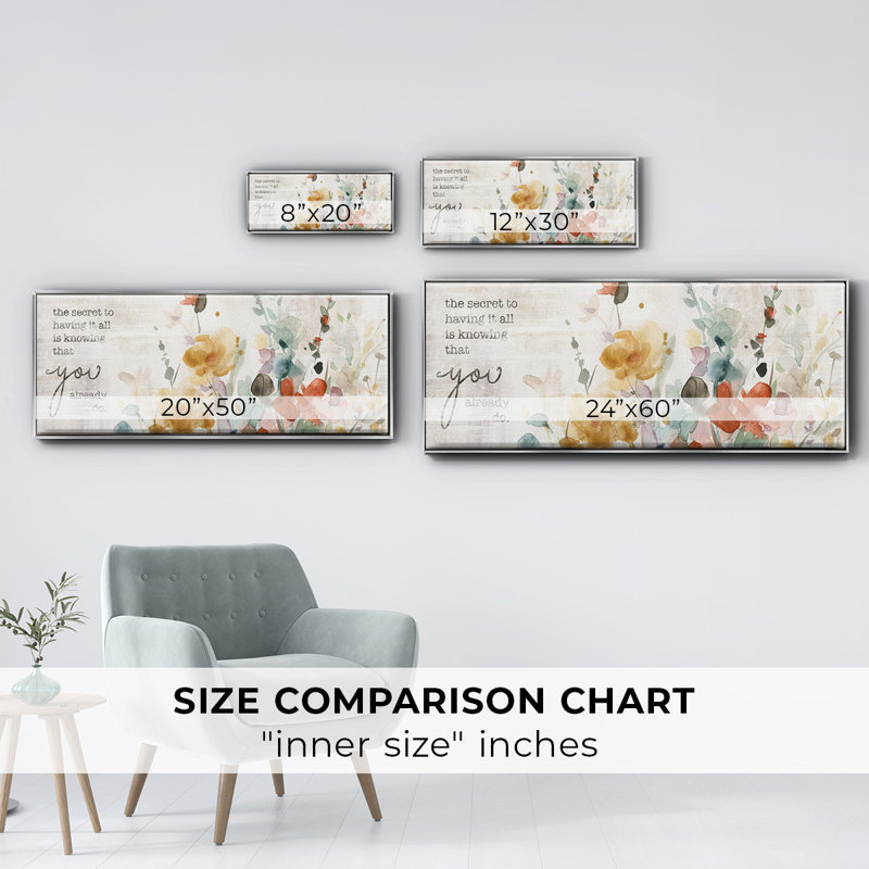 Full Bloom Verse- Framed Canvas