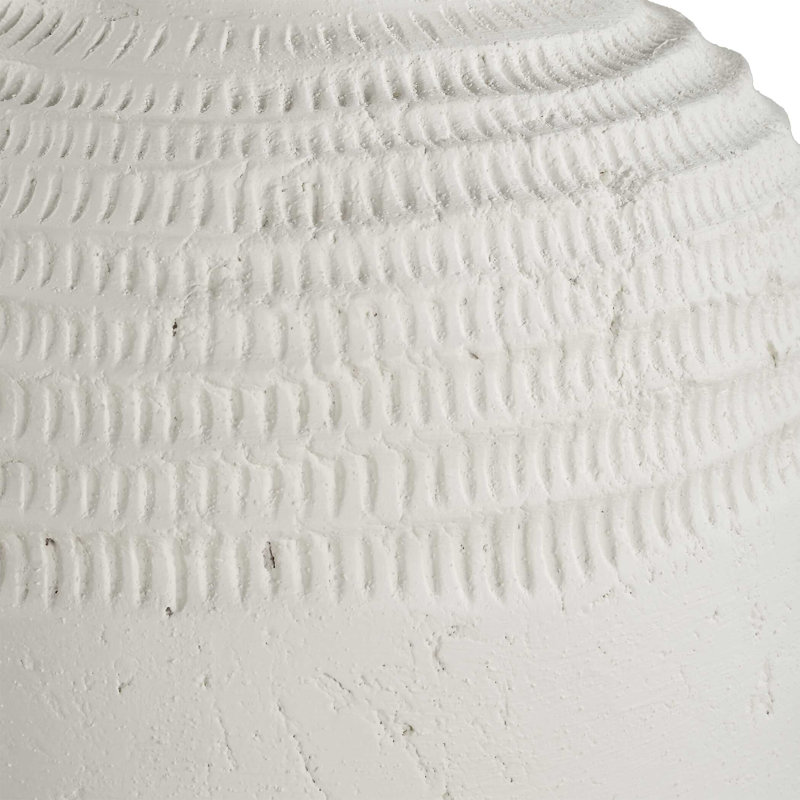 Uttermost Luna Ridge White Ceramic Vases Set/2