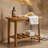 Shower Chair, Shower Bench Wood Water Proof Ergonomic Shower Stool With Storage Shelf For Bathroom Spa Wood Color-948406433