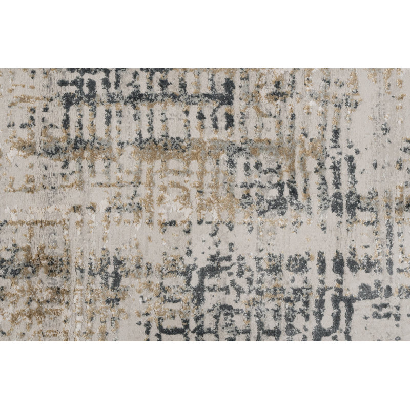 Tapis gris Shaniya, Rectangle 2 pi x 3 pi 11 po