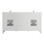 Ensemble de meuble-lavabo double en bois massif l 72 po x P 22 po Blakely II avec rangement furtif et plateau en pierre-1006240770-1006240771