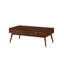 Table basse rétro avec 2 tiroirs, brun, placage de noyer, décoration de salon, placage brun