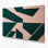 Minimalisme 97, art mural sur toile verte