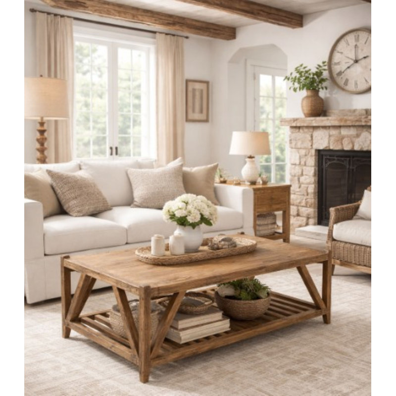 Mathis Solid Wood Coffee Table