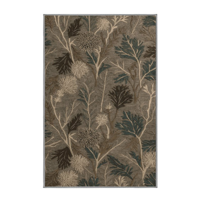 Washable Burdock Root Vegetables Area Rug