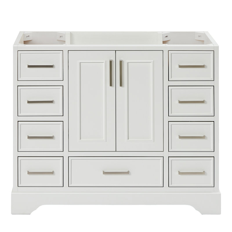 Base de meuble-lavabo simple 42,75 po Peightyn, Blanc