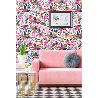 Peel & Stick Floral Roll