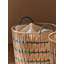 Panier de rangement tressé bleu accentué-488727728