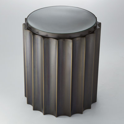 Glass Top End Table