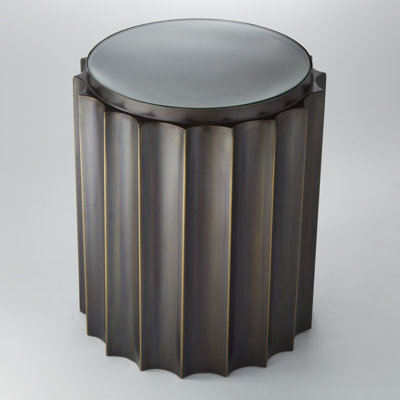 Glass Top End Table