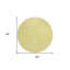 Tapis intérieur rond lavable abstrait 8 pi jaune et ivoire
