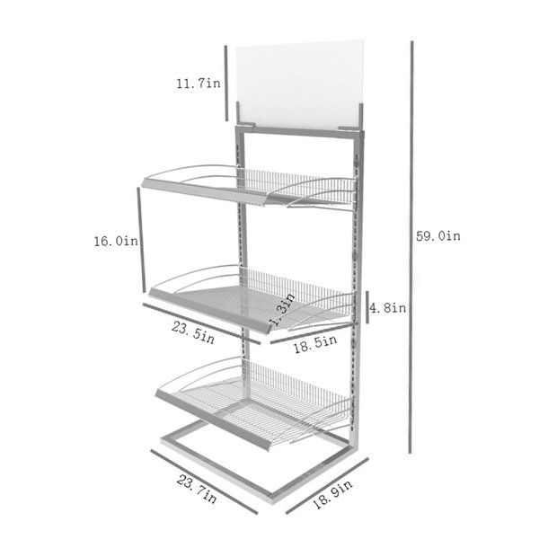 FixtureDisplays Beverage Rack Metal Rack Bakery Rack Confectionary ...
