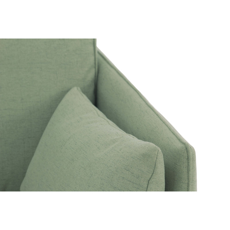 Fidel Velvet Armchair, Mint