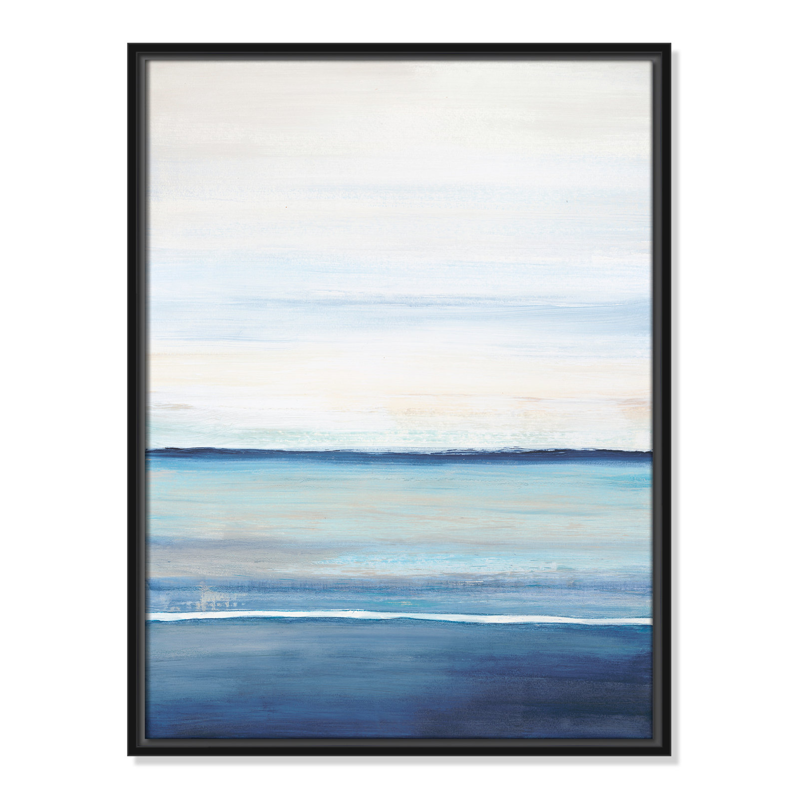 Emmit "Distant Whispers" Print by Filippo Ioco, Black Framed Canvas, 25.5" H x 19.5" W x 2" D