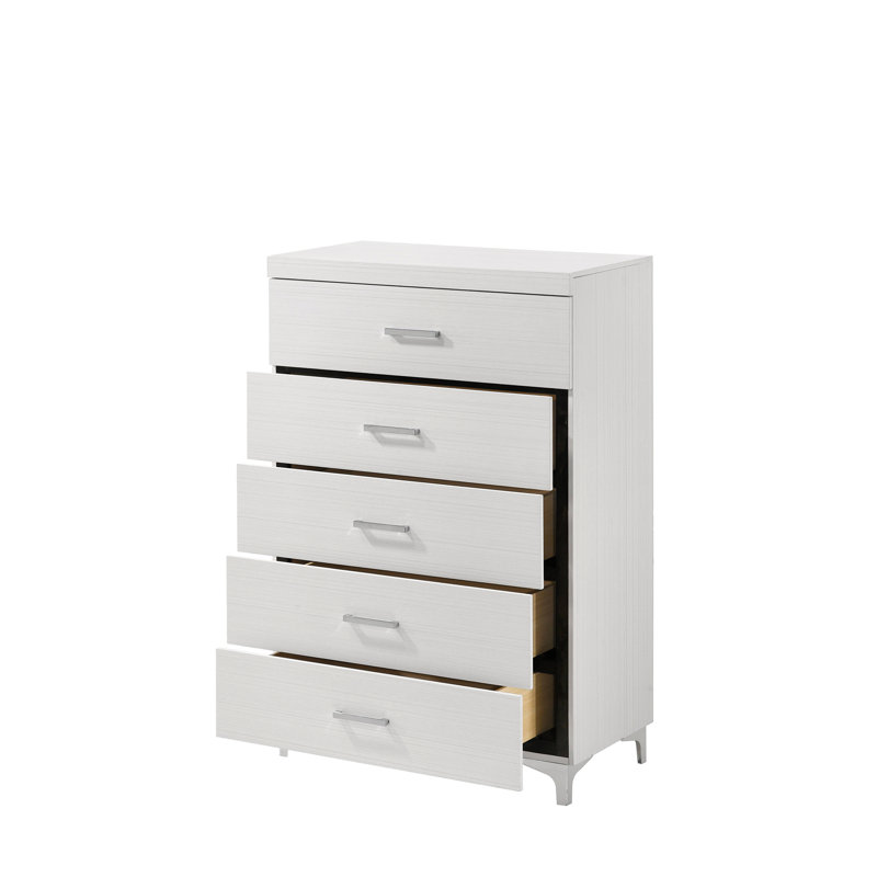 Commode 5 tiroirs avec pieds en métal