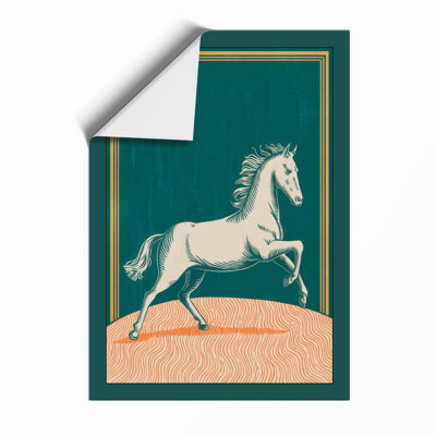 Trotting Horse Vintage - Print