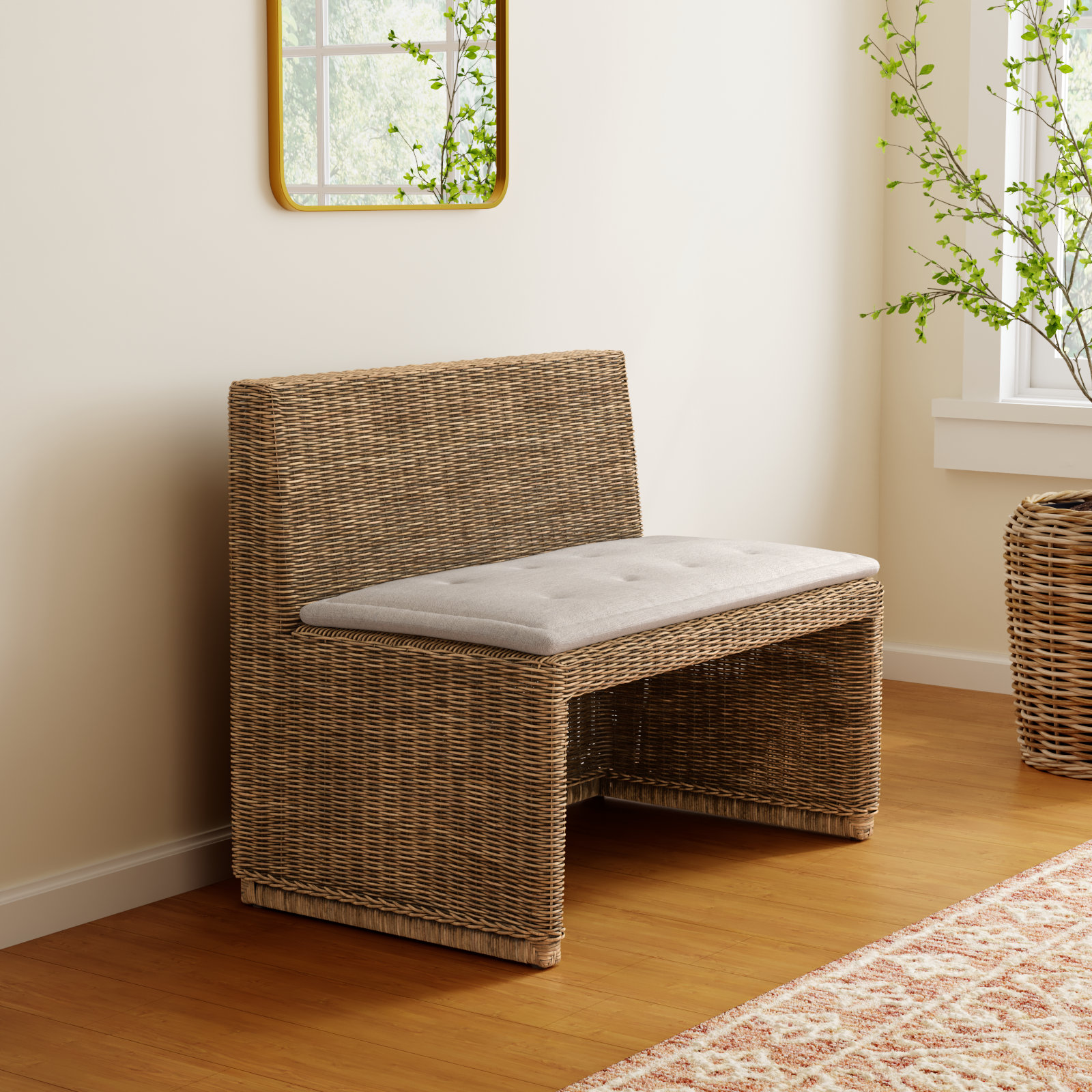 Senna Woven Dining Bench