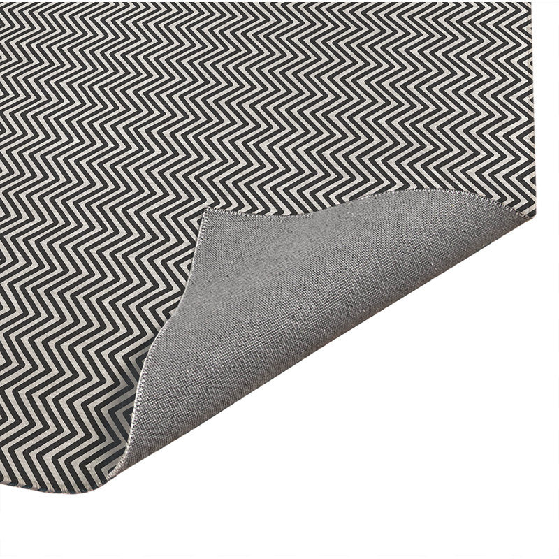 Tapis de bureau léger Chevy Champ, L 7 pi x L 5 pi, Ivoire, gris anthracite