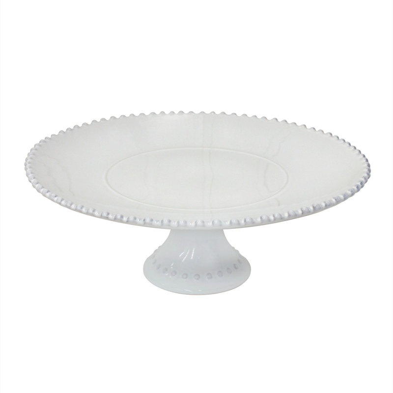 Pearl Stoneware Cake Stand