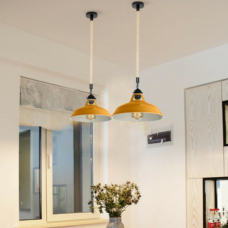 Cates 1 - Light Dome Pendant, Orange
